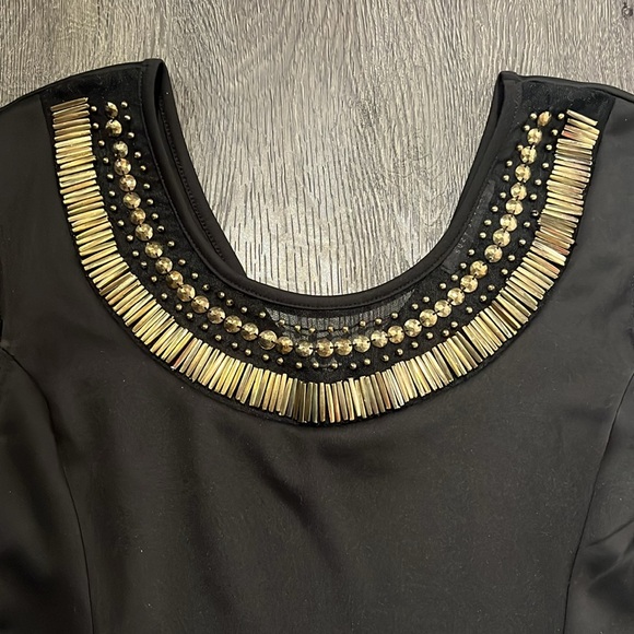 Bead Detail A-Line Dress - Picture 2 of 3